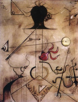 Joan Miró œuvres - Portrait de Mme K Joan Miro